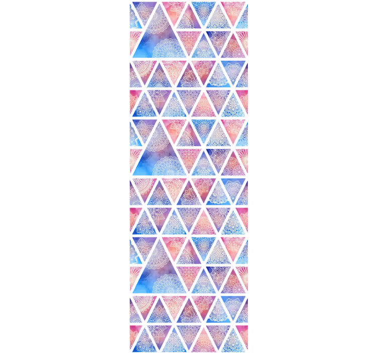 Dreieckige Tapete Bunte dreiecke - TenStickers
