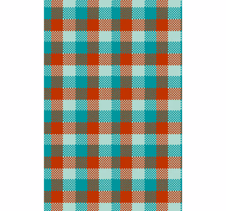 Tapete geometrisch gingham-muster - TenStickers