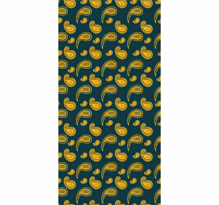 Ornament Tapete paisley-motiv-design - TenStickers