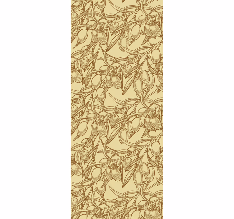 Ornament Tapete botanische ornamentik - TenStickers