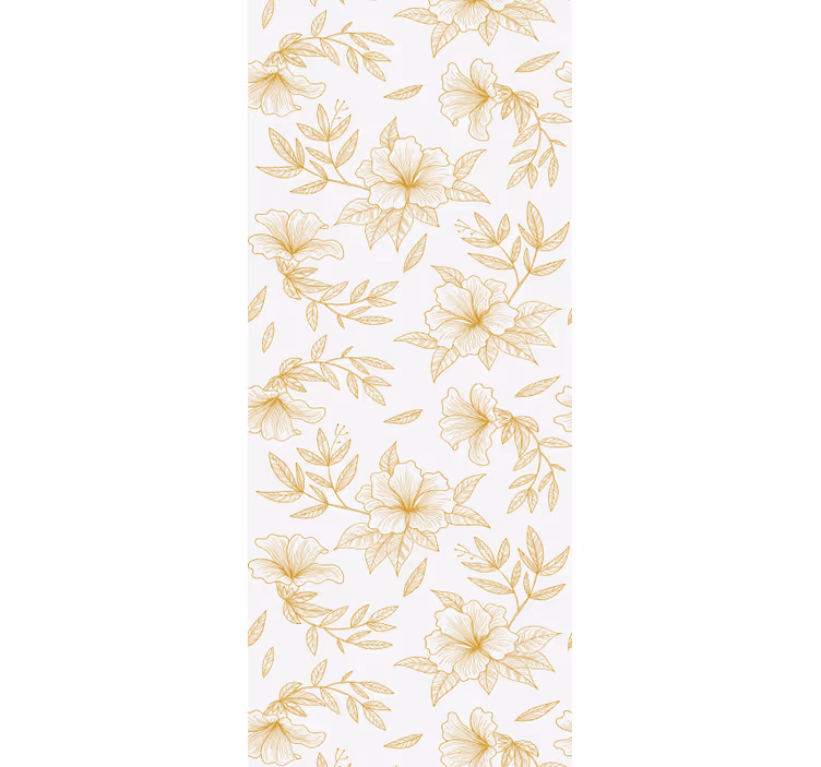 Tapete florale Ornamente goldene florale eleganz - TenStickers