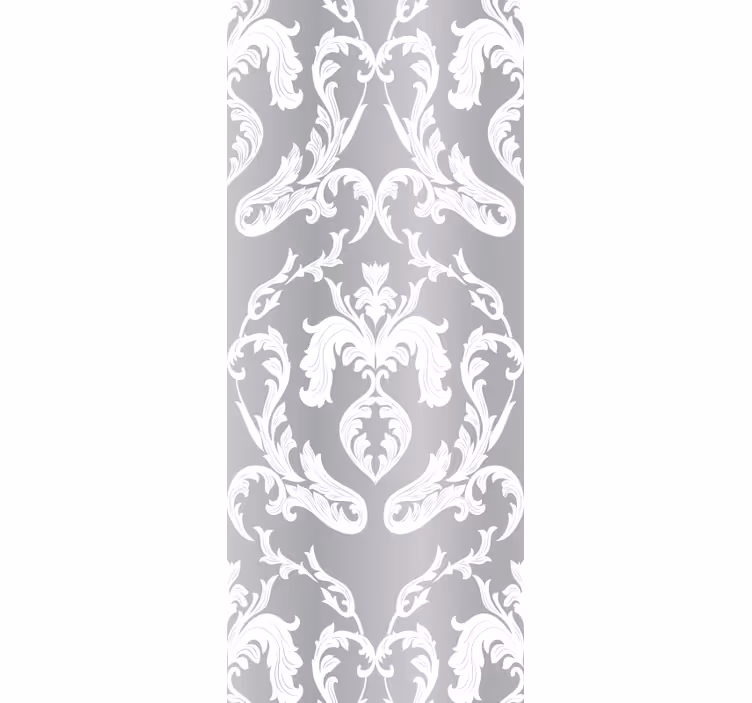 Tapete florale Ornamente verzierten damast - TenStickers