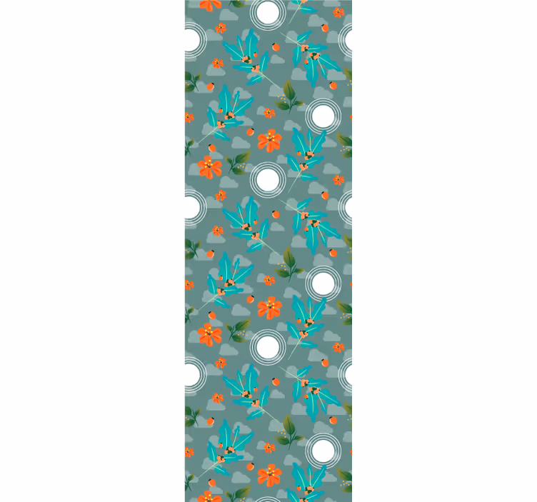 Tapete Esszimmer blumen geometrisch - TenStickers