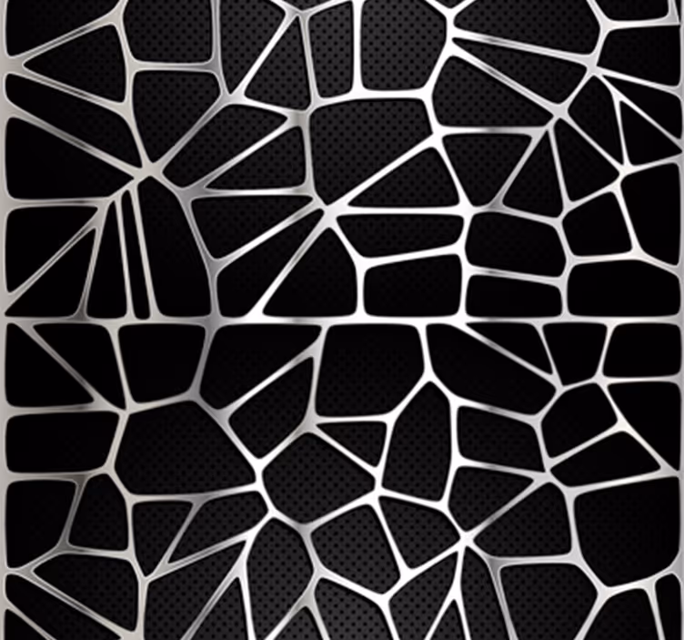 Metallic-Muster abstrakte Tapete - TenStickers