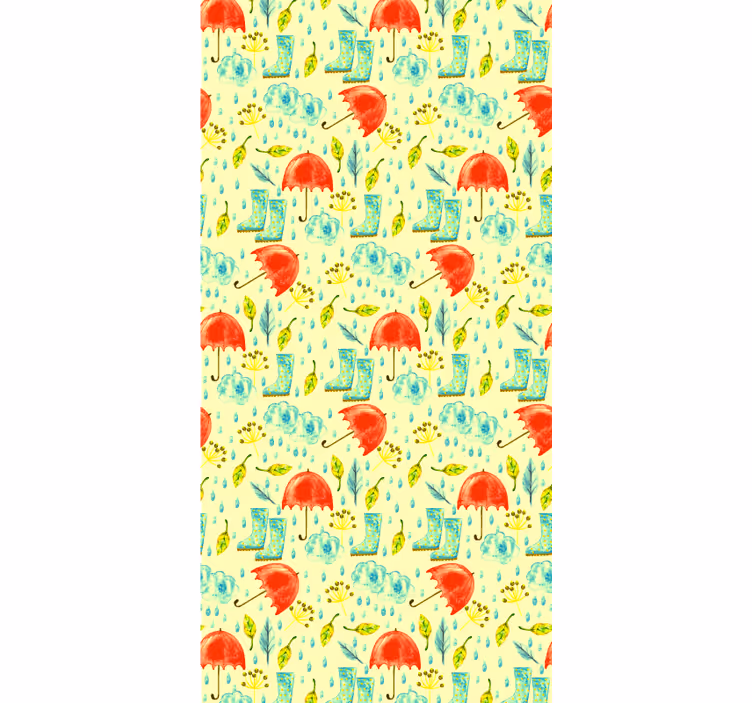 Tapete Natur regentag muster - TenStickers