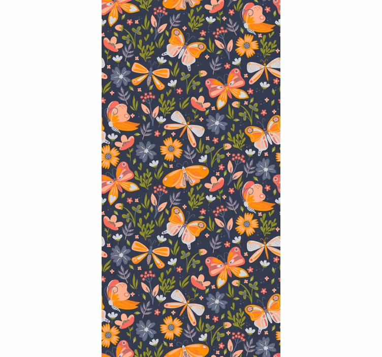 Tapete Schmetterling schmetterlingsgarten-panel - TenStickers
