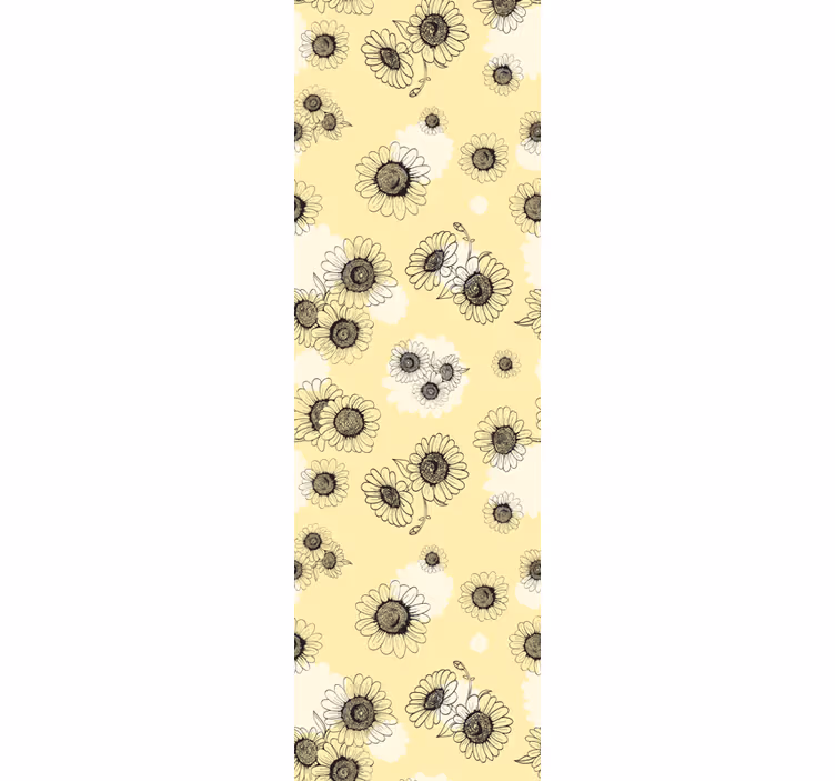 Blumentapete blumenmuster - TenStickers