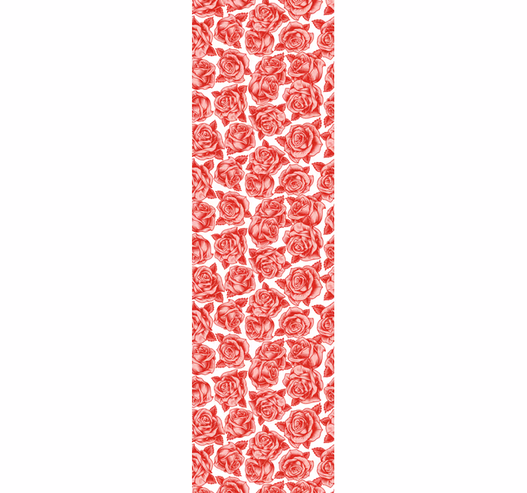Blumentapete rose muster eleganz - TenStickers