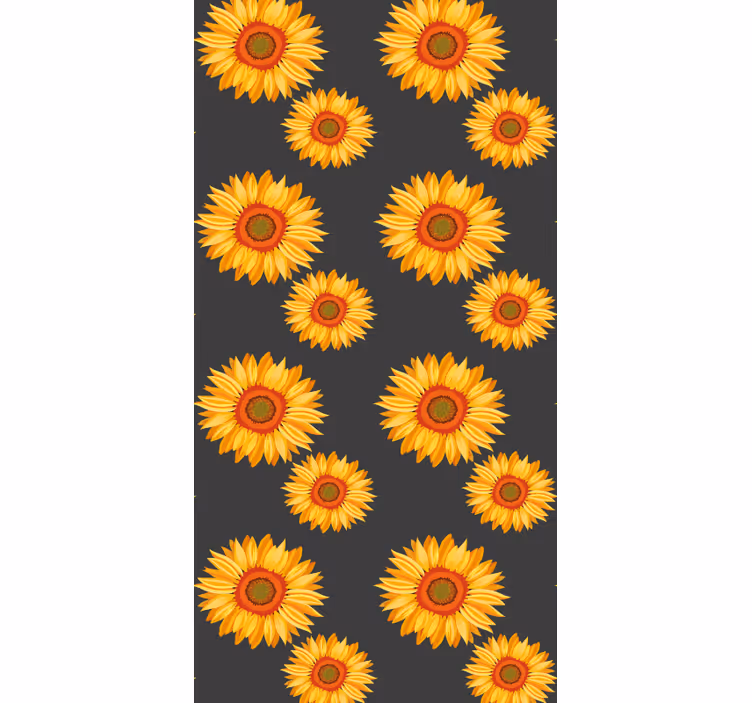 Blumentapete sonnenblumen-eleganz - TenStickers