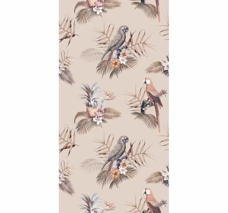 Tapete Papageien tropische papagei eleganz - TenStickers