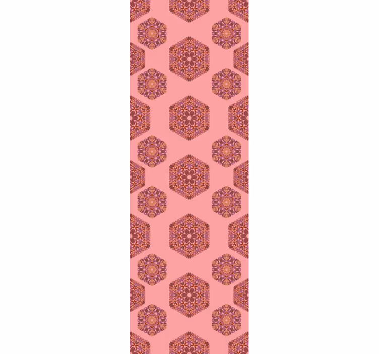 Ornament Tapete verzierte sechsecke - TenStickers