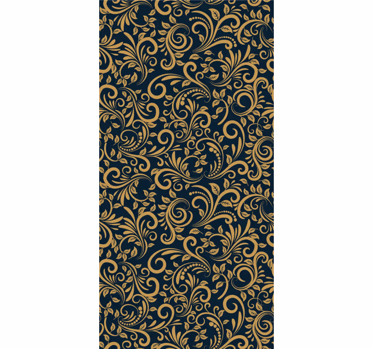 Tapete florale Ornamente verziertes laubmuster - TenStickers