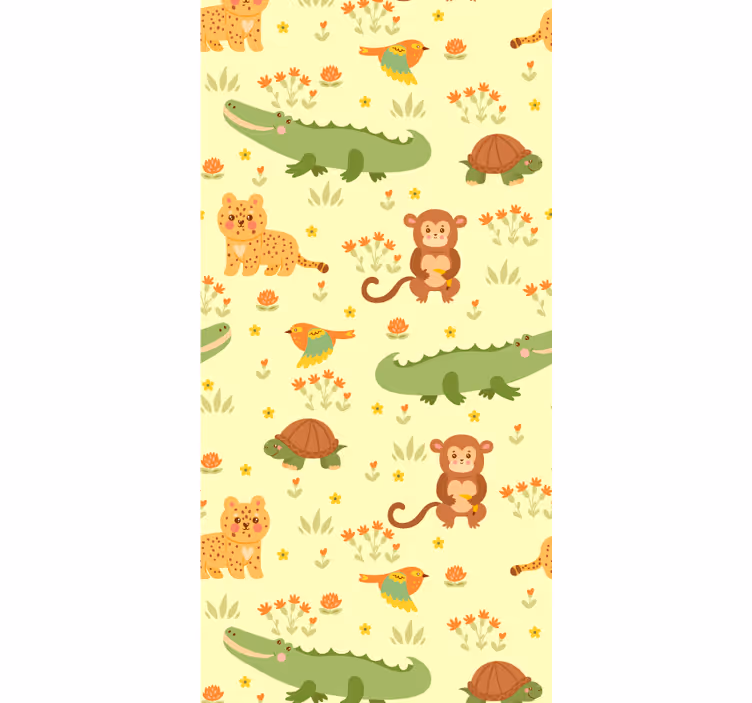 Tapete Tiere dschungelfauna-motiv - TenStickers
