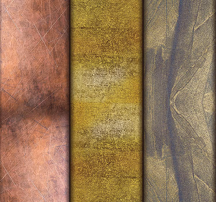 Gold Muster Tapete - TenStickers