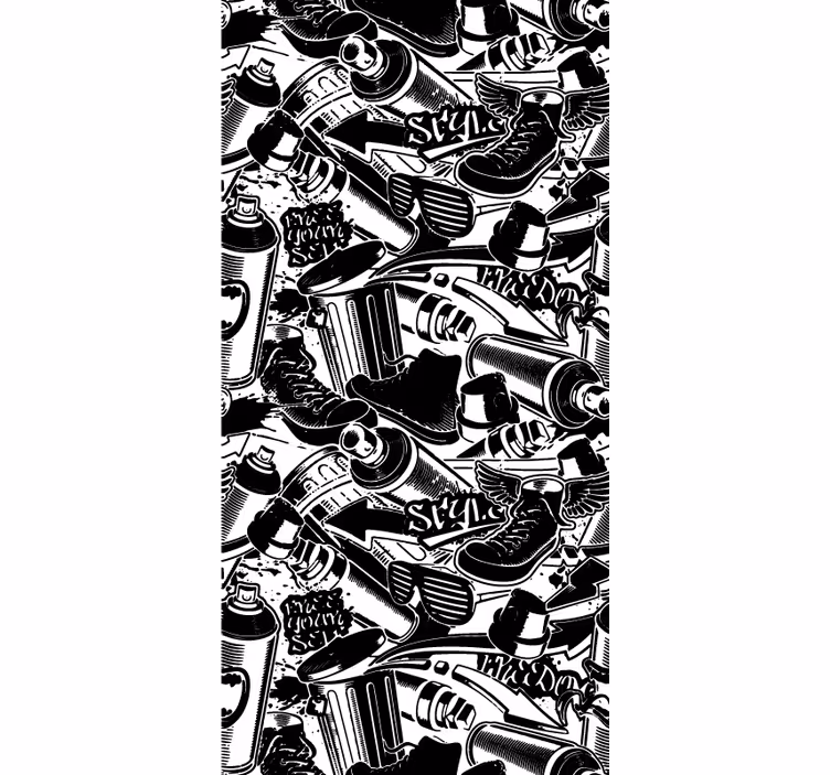 Tapete Kunst graffiti-grundlagen - TenStickers