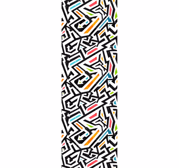 Tapete jugendzimmer geometrisches chaos - TenStickers
