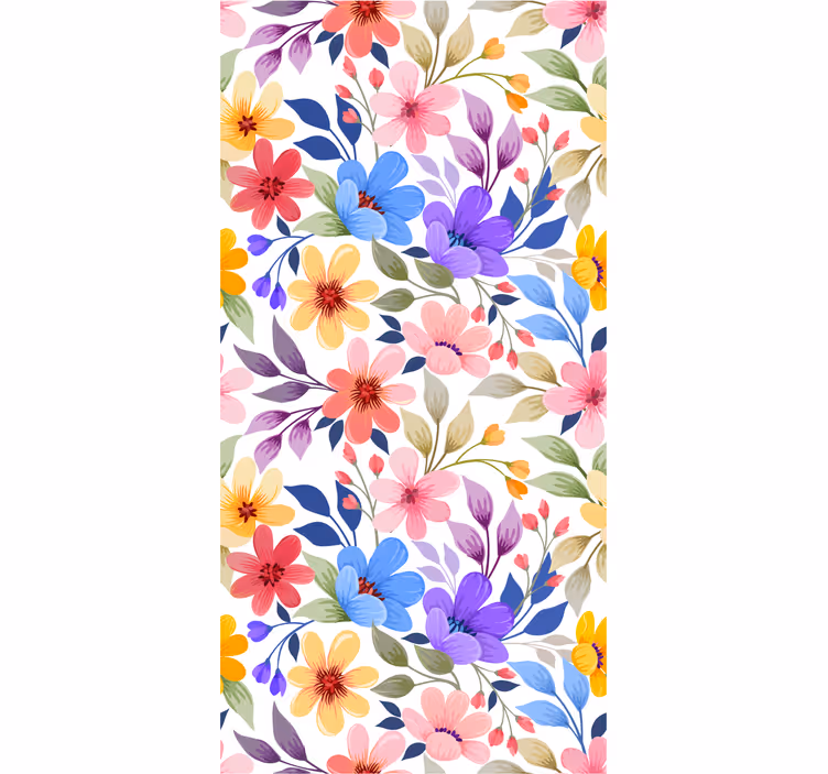 Blumentapete blumenblüte - TenStickers