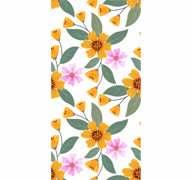 Blumentapete blütenfülle - TenStickers