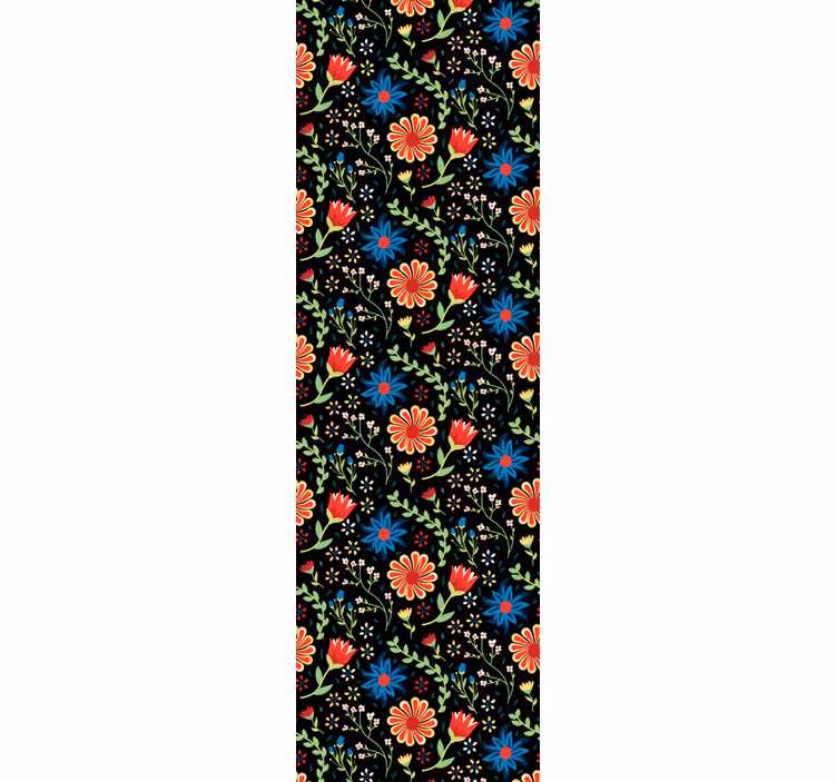 Blumentapete floral gemusterter akzent - TenStickers