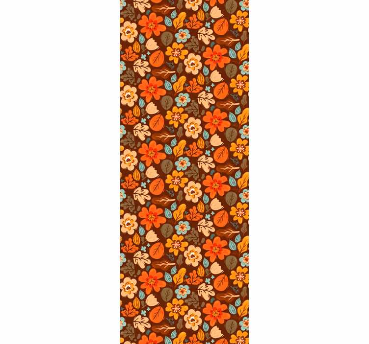 Blumentapete herbstliche blumenmotive - TenStickers