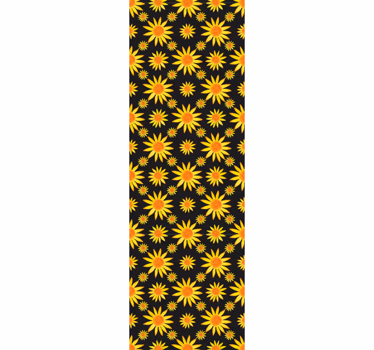 Blumentapete sonnenblumenmuster - TenStickers