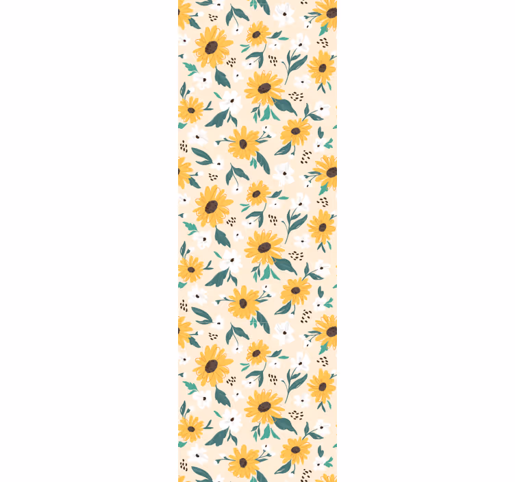 Blumentapete sonnenblumenmotiv - TenStickers
