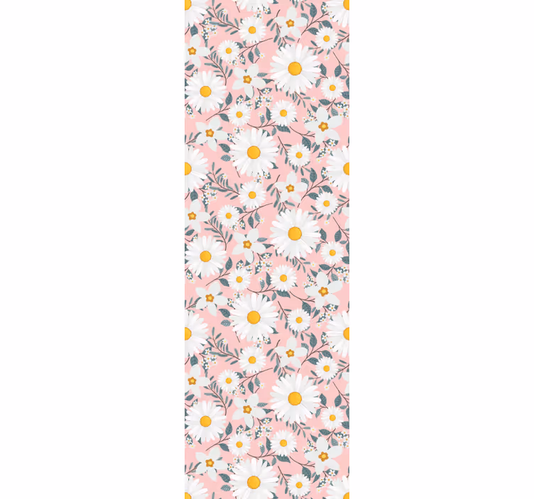 Blumentapete gänseblümchen-blütenmuster - TenStickers