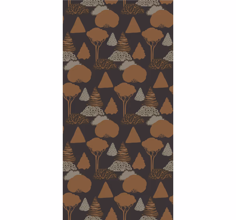 Tapete Natur waldsilhouette - TenStickers