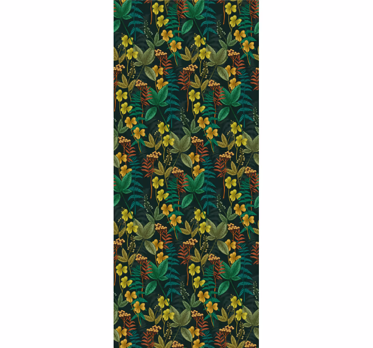 Tapete Natur botanisches streifenmuster - TenStickers