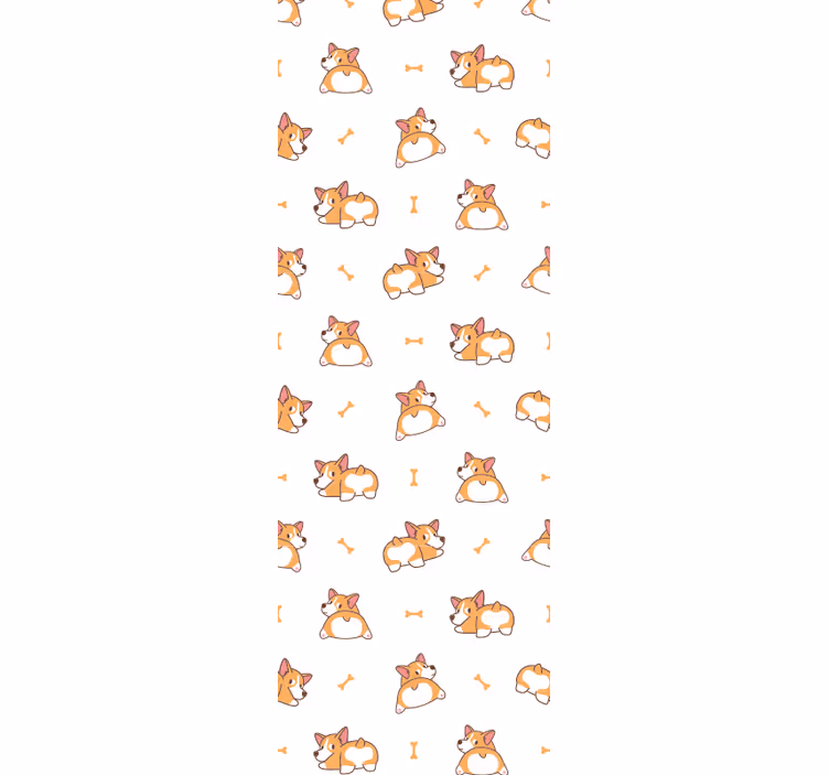 Tapete Hunde verspielte corgis - TenStickers