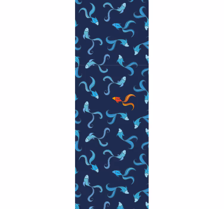 Tapete Fische muster der wasserfauna - TenStickers