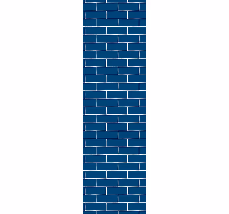 Ziegel Tapete Blauer ziegelstein - TenStickers