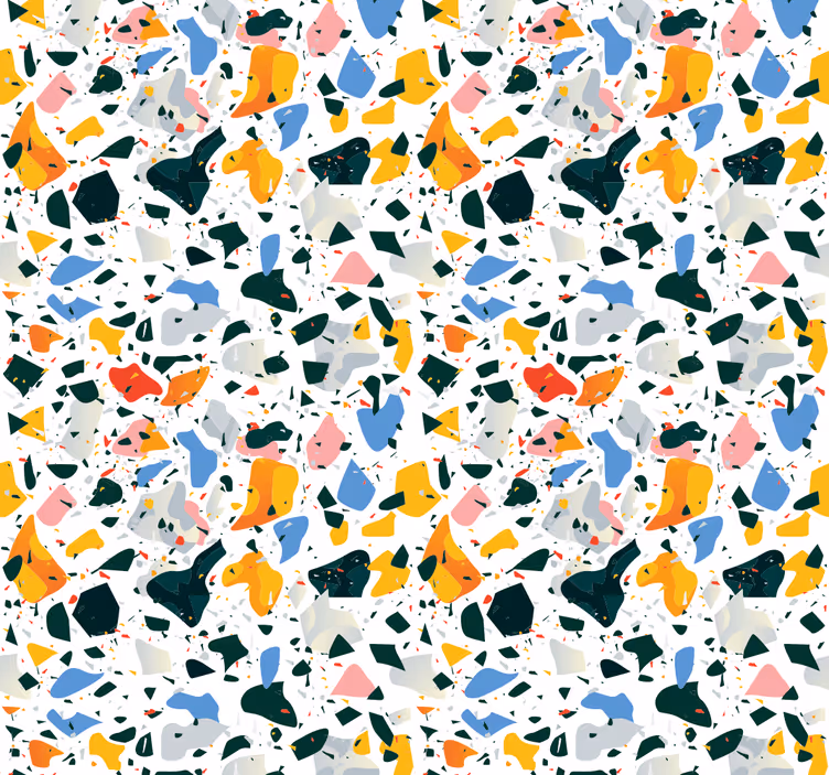 Tapete weitere Texturen bunter terrazzo - TenStickers