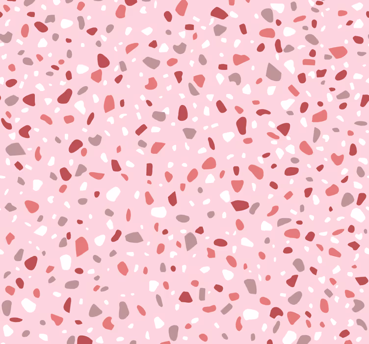 Tapete Kreise terrazzo strukturiert - TenStickers