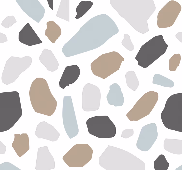 Tapete Stein grauer terrazo - TenStickers
