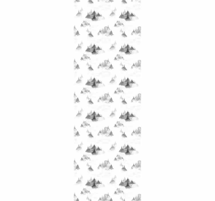 Tapete Baum Dunkle waldsilhouette - TenStickers