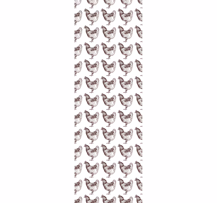 Tapete Tiere henne musterdesign - TenStickers