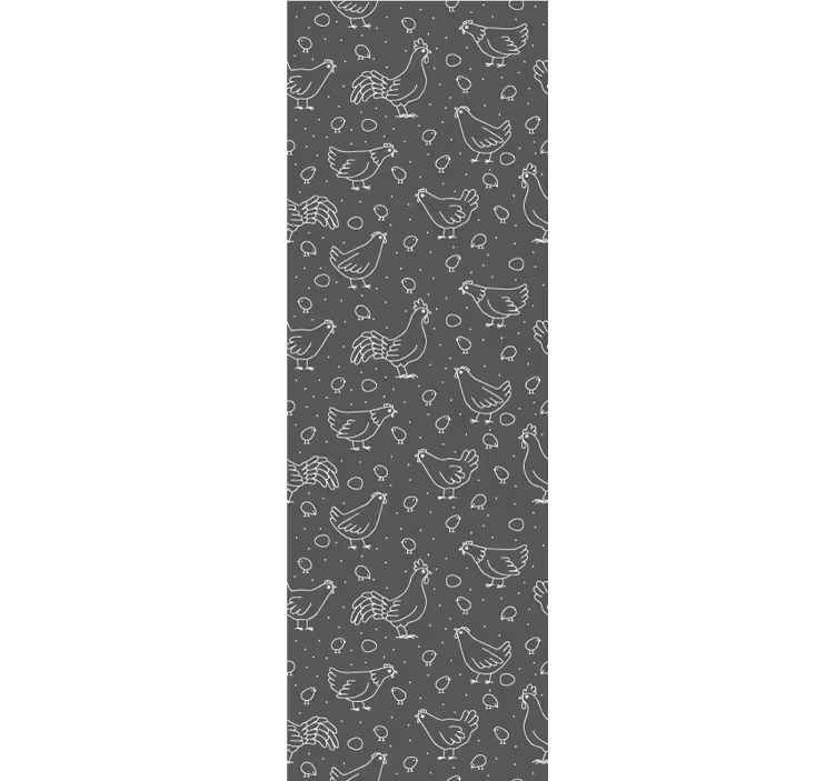 Tapete Tiere muster mit henne-motiv - TenStickers