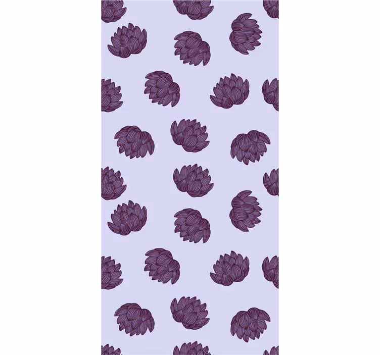 Blumentapete blumenmuster einfachheit - TenStickers