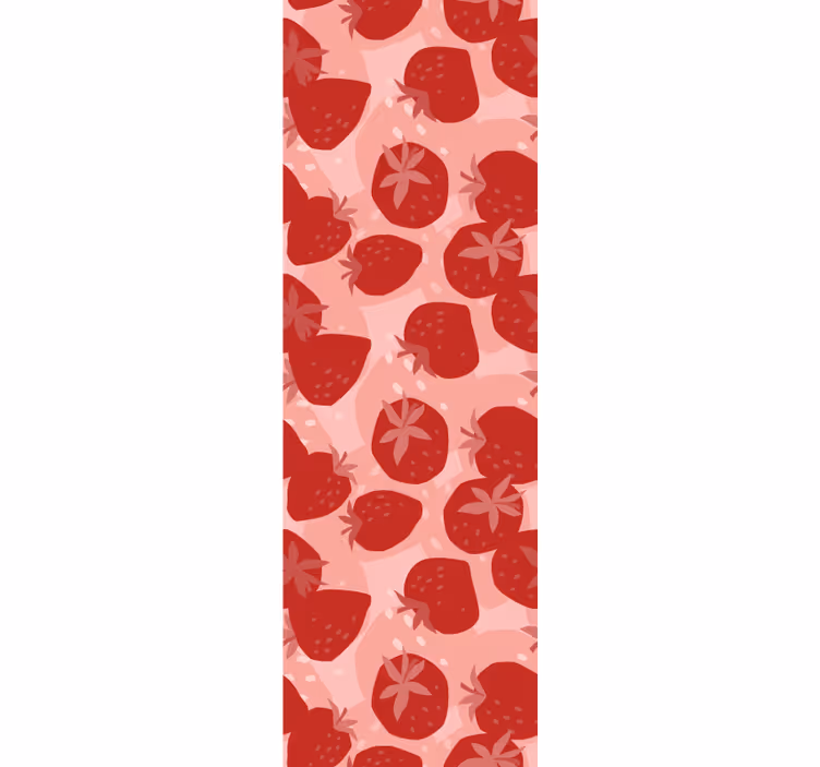Blumentapete erdbeermotiv - TenStickers