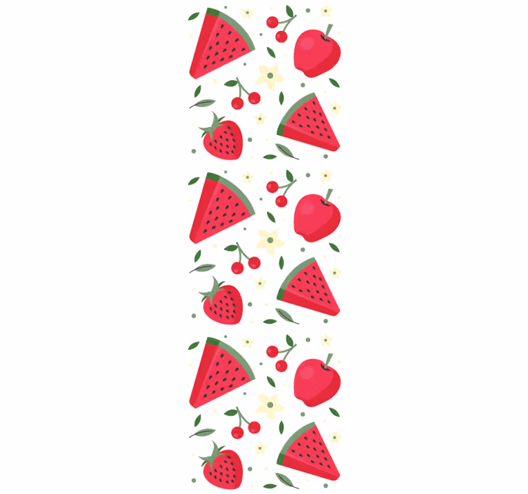 Tapete Küche Verschiedene arten von früchten Muster - TenStickers