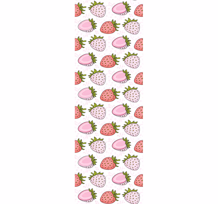 Tapete Küche erdbeermuster - TenStickers