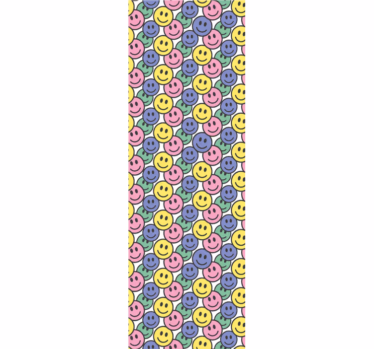 Tapete Kunst smiley-muster - TenStickers