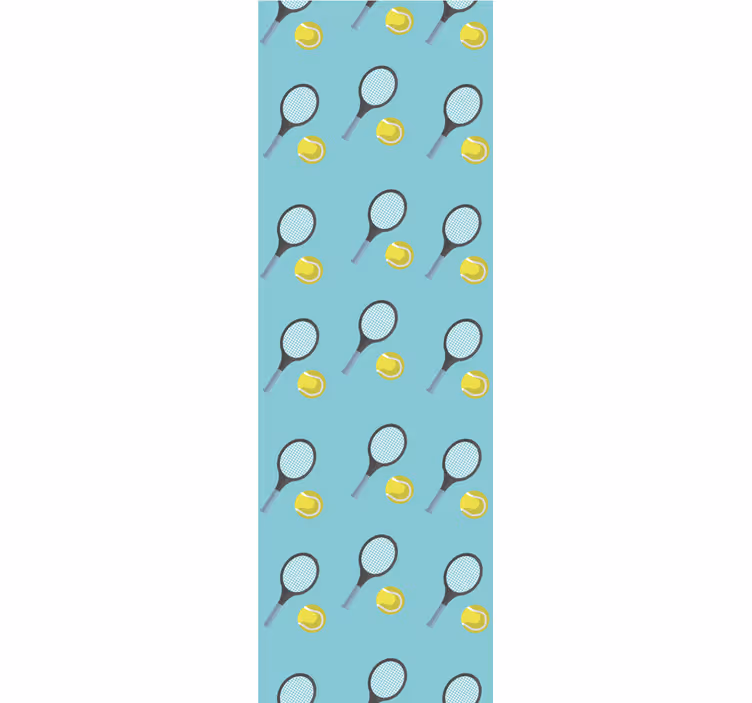Tapete Kinderzimmer Ball und tennis blau - TenStickers