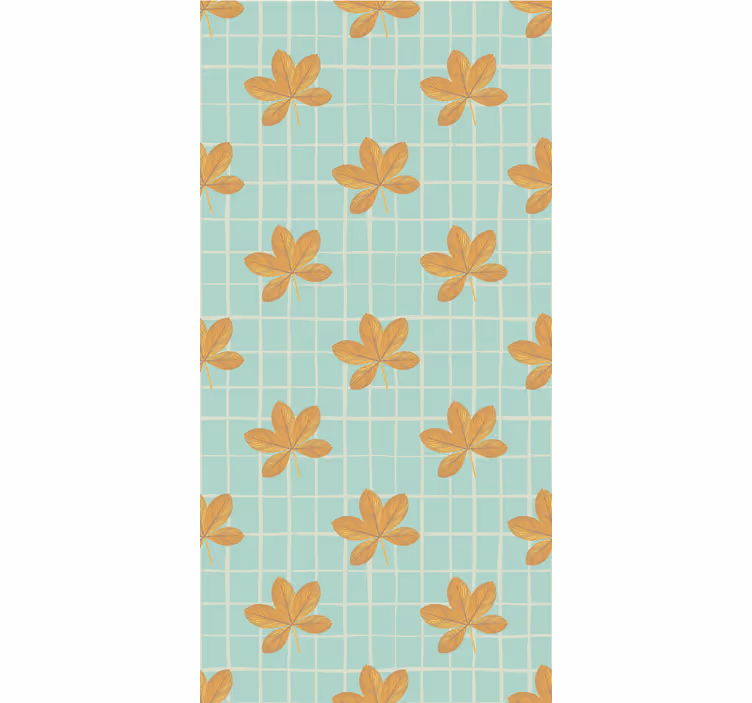 Blumentapete florales gittermuster - TenStickers