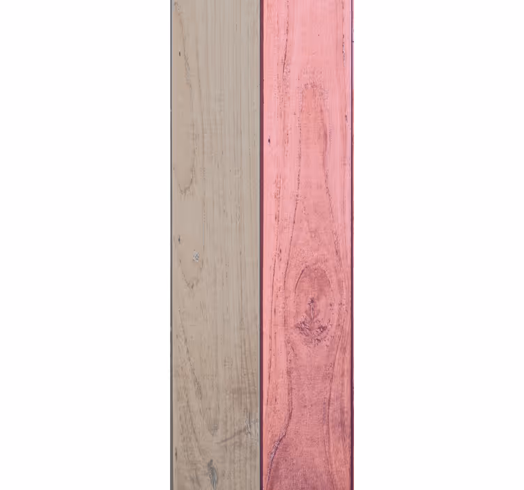 Tapete Holzoptik Rosa und graues holz - TenStickers