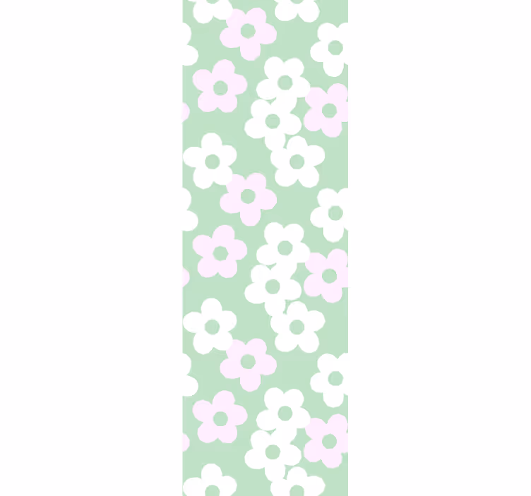 Blumentapete akzent mit blumenmuster - TenStickers