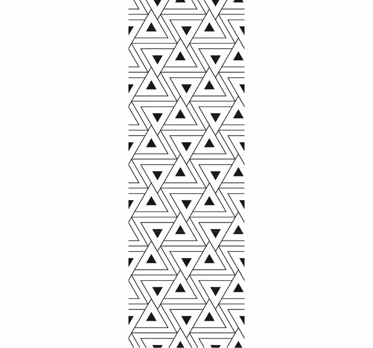 Tapeten Wohnzimmer Schwarz-weiß-design - TenStickers