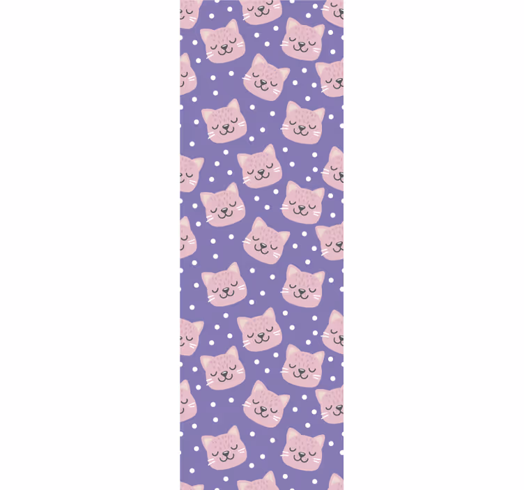 Tapete Babyzimmer gepunktetes katzenmuster - TenStickers
