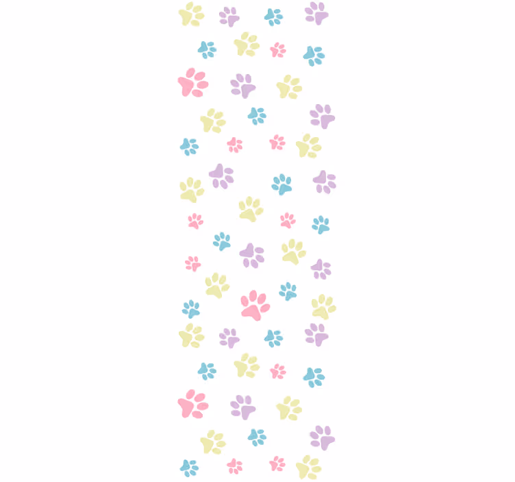 Tapete Hunde pfotenmuster spielen - TenStickers